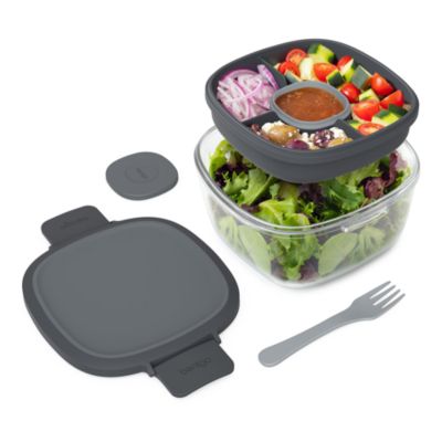 Glass Leak Proof Salad Container