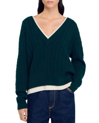 Sandro Albus Cable Knit Sweater