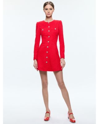 Shiloh Long Sleeved Button Front Mini Dress