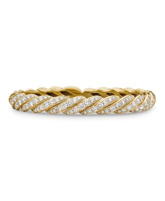 18K Yellow Gold Pav&eacute;flex Diamond Bracelet, 7.8mm