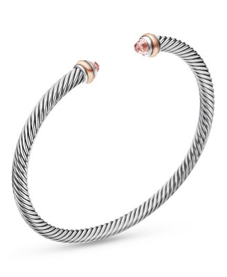 Cable Classic Bracelet with Morganite and 18K Rose Gold