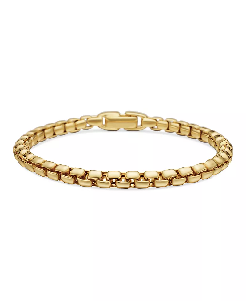 David Yurman Men's Box Chain Bracelet in 18K Gold