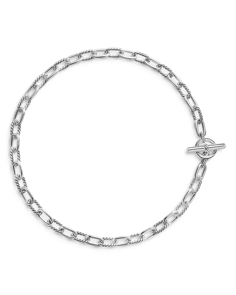 Dy Madison Toggle Chain Necklace in Sterling Silver, 8.5mm