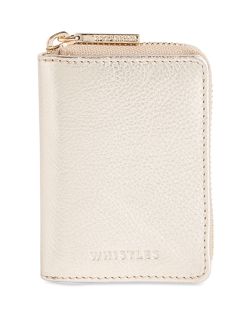 Whistles Koa Compact Purse In Gold