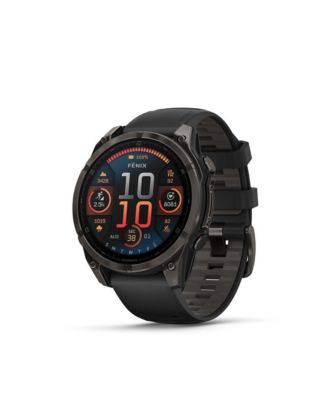 Fenix 8 47mm, AMOLED, Saphire, Carbon Gray Titanium Black, Black/Pebble Gray Band Fitness Tracker
