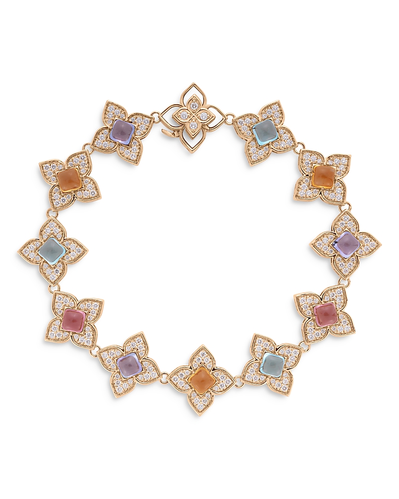 Roberto Coin 18K Rose Gold Gemstone & Diamond Venetian Princess Carnival Bracelet