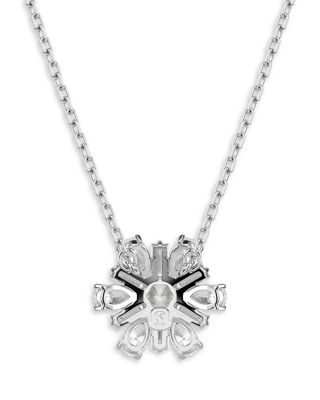 Idyllia Snowflake Pendant Necklace, 14.87"