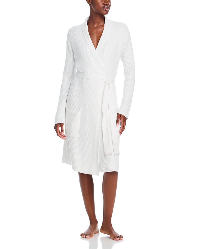 Barefoot Dreams Cozychic Lite Ribbed Robe In Sea Salt