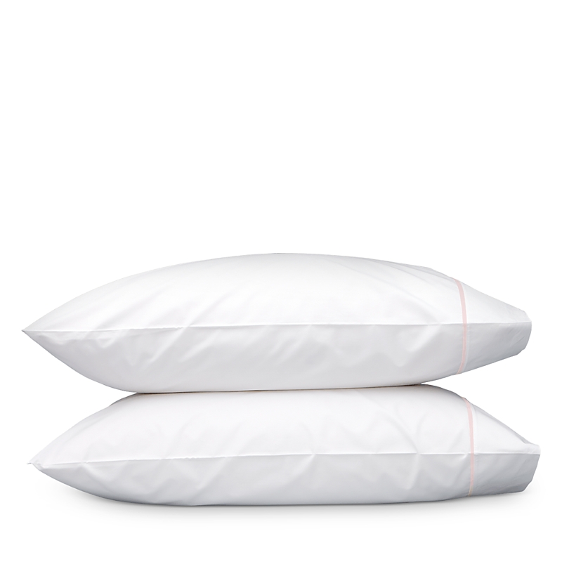 Matouk Gatsby Pillowcase Set, King In Pink