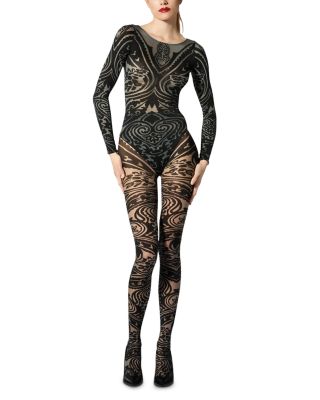 Paisley Tattoo Tights