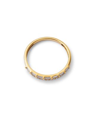 Diamond Double Row Band in 14K Yellow Gold, 0.25 tcw