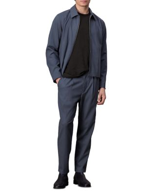 Melrose Wool Blend Twill Full Zip Jacket 