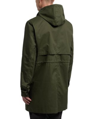 Downing Coated Cotton Hooded Rain Jacket 
