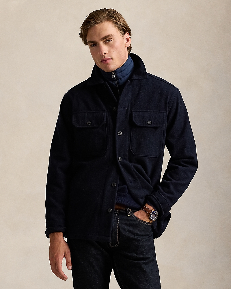 Polo Ralph Lauren Wool Blend Utilitarian Twill Shirt