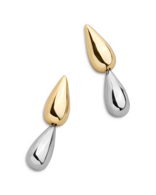 Baublebar Zoe Tear Shape Double Drop Earrings in Gold Tone