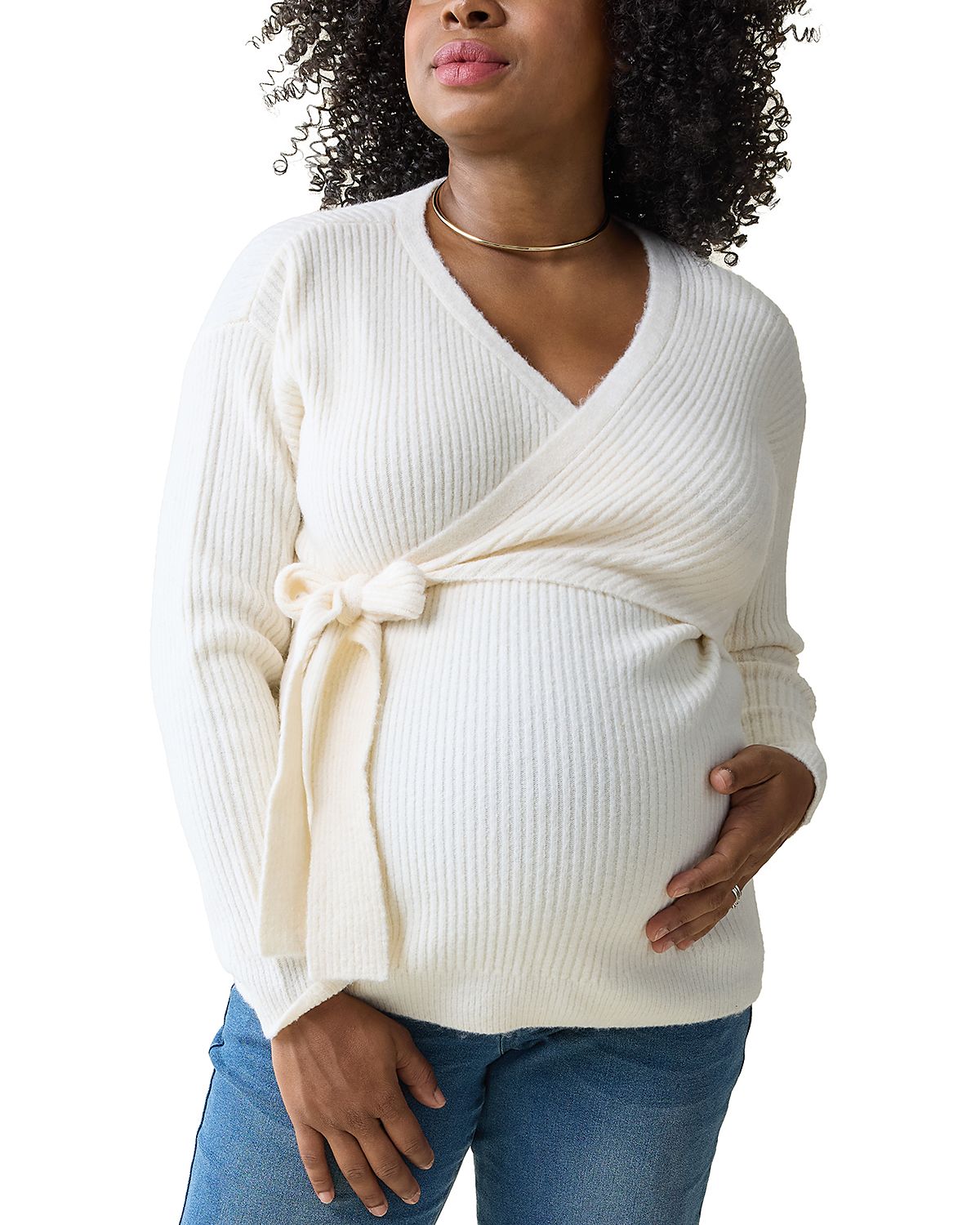 Ingrid & Isabel Nursing Wrap Sweater