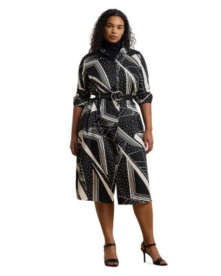 Ralph Lauren - Plus Belted Twill Shirt Dress