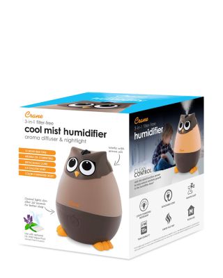 Adorable Humidifier, Mini Owl, Cool Mist Humidifier with Vapor Tray, 0.5 Gal.