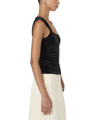 Stretch Velvet Corset Top