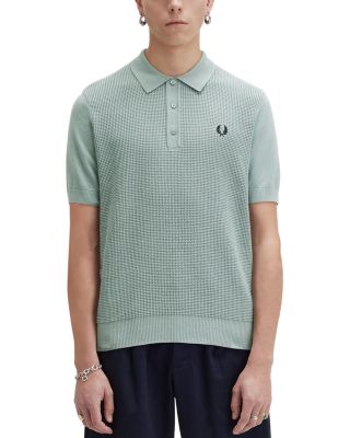 Fred Perry - Cotton Waffle Knit Regular Fit Polo Shirt