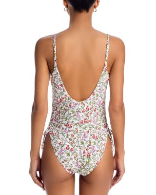 Drawstring One Piece Swimsuit - Exclusive