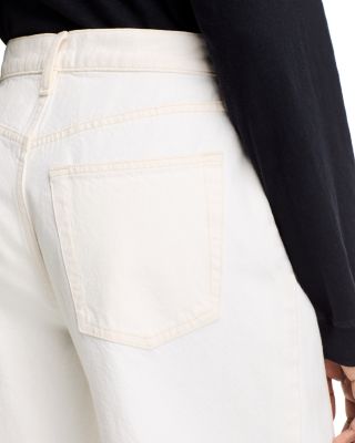 Low Slung Barrel Leg Jeans in Au Natural Clean