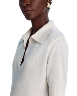 100% Cashmere Short Sleeve Polo Sweater - Exclusive