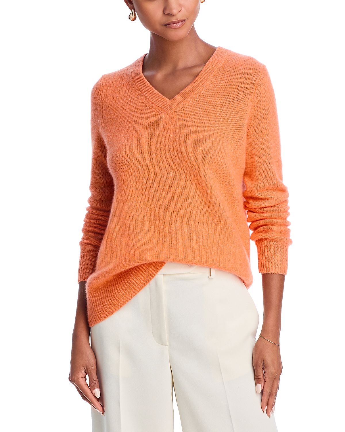 C by Bloomingdale's Cashmere V Neck Cashmere Sweater - Exclusive