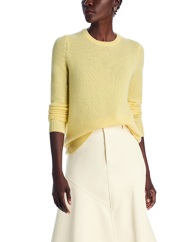 C By Bloomingdale's Cashmere Crewneck Sweater - Exclusive In Buttercup