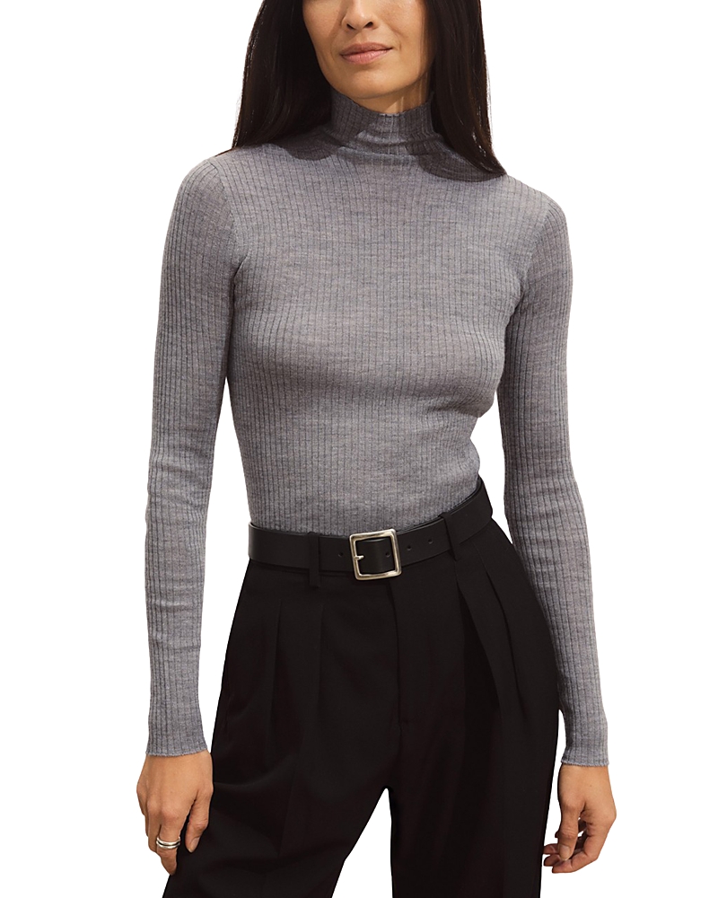 BUCK MASON FEATHERWEIGHT WOOL SILK CASHMERE TURTLENECK