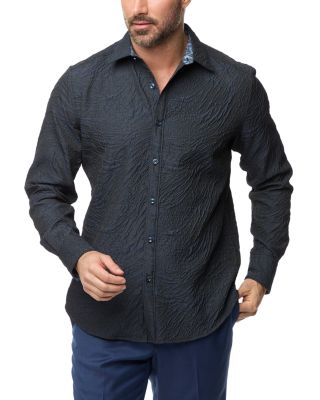 Robert Graham - Geoglyph Long Sleeve Crinkled Shirt