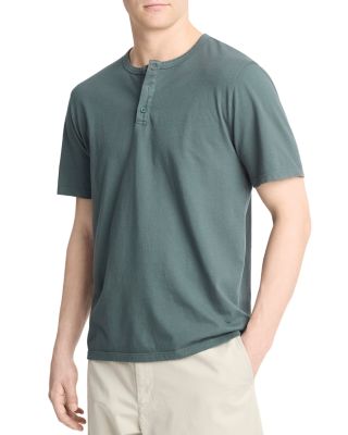 Vince - Regular Fit Short Sleeve Henley Tee