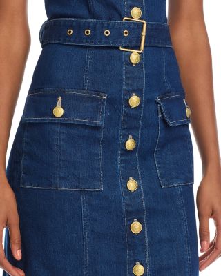 【L'AGENCE】ラジャンス アイディ デニム ドレス ワンピース L'AGENCE Idy Denim Dress | Bloomingdale's