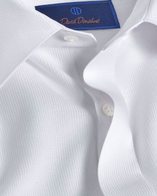 Slim Fit Covered Placket Formal Shirt
