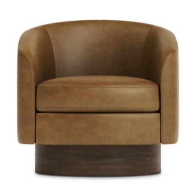 Camino Leather Swivel Chair 