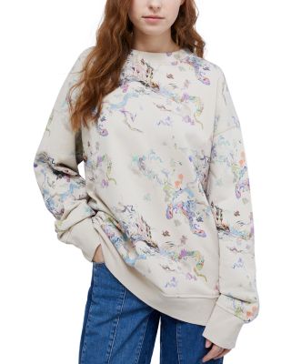 Max & Co. Rotaia Watercolor Print Sweatshirt