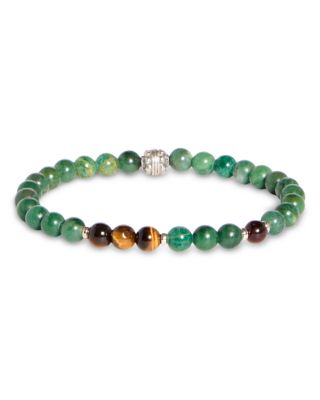 Jonas Studio Hideaway African Jade & Tiger's Eye Beaded Stretch Bracelet