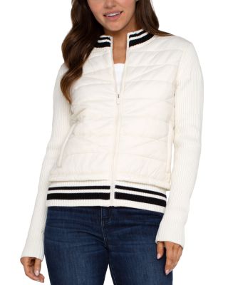 Quilted Trim Cardigan