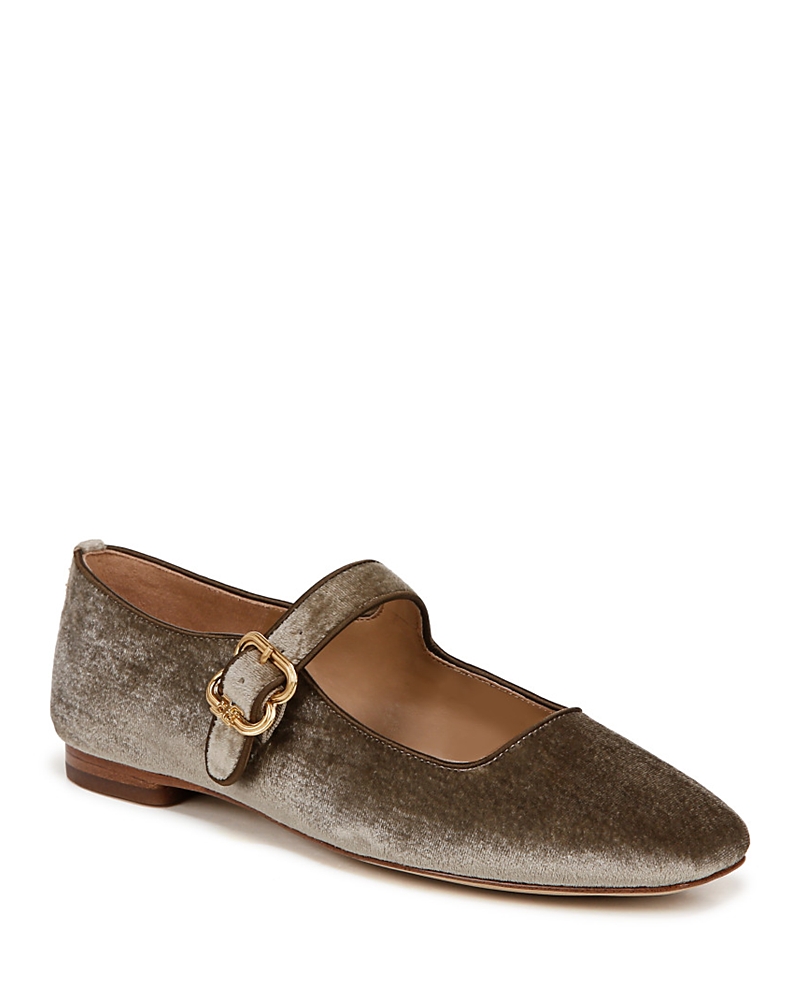 Sam Edelman Women's Michaela Square Toe Buckled Mary Jane Flats