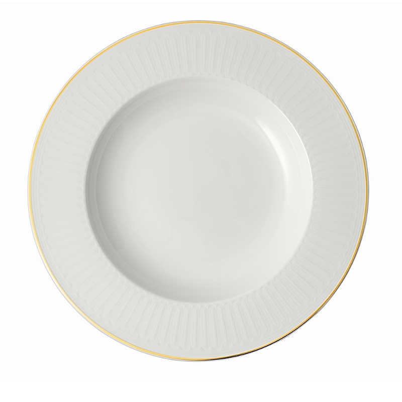 Villeroy & Boch Chateau Septfontaines Rim Soup Bowl In White