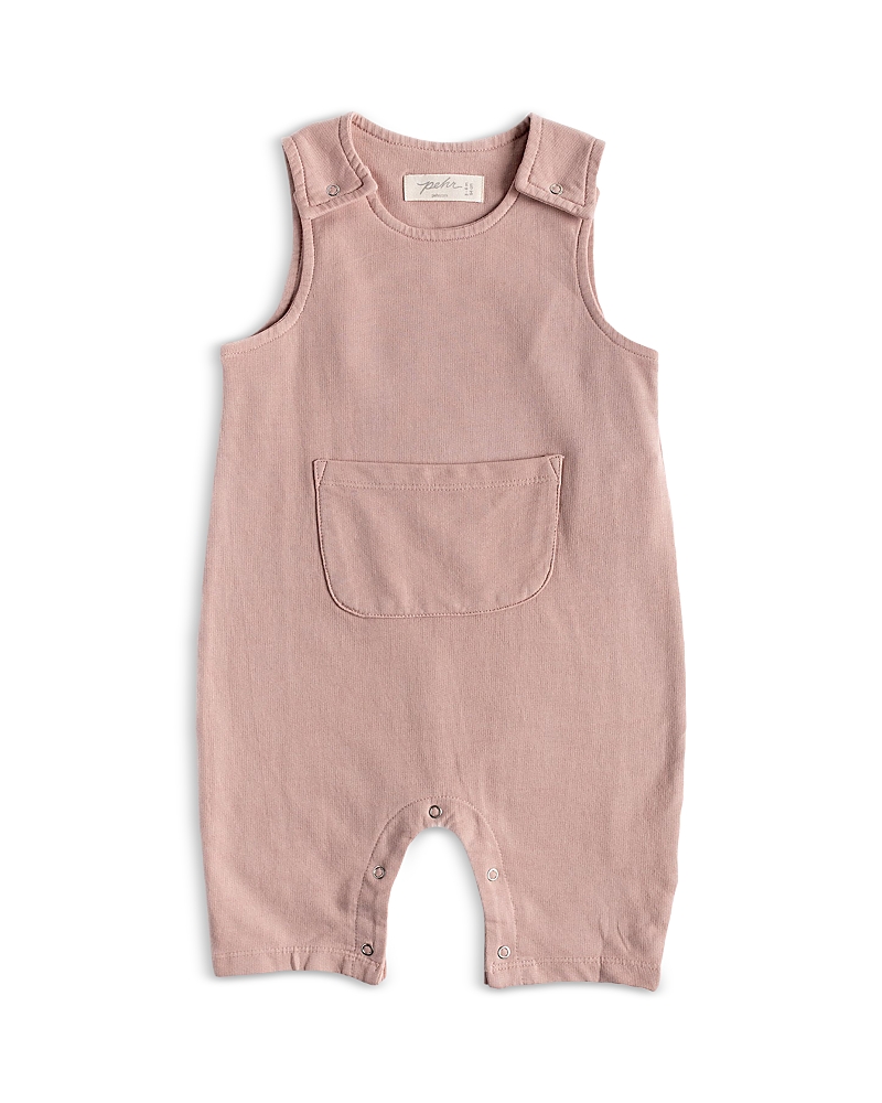 Pehr Unisex French Terry Overalls - Baby In Soft Peony
