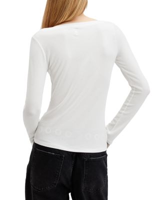Rina Long Sleeved Scoop Neck Tee