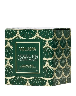 Noble Fir Garland Petite Pedestal Candle, 2.5 oz.