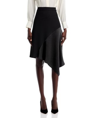 Contrast Asymmetric Skirt