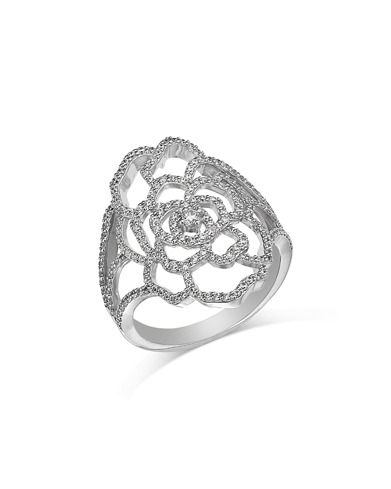 Bloomingdale's Fine Collection Diamond Flower Ring