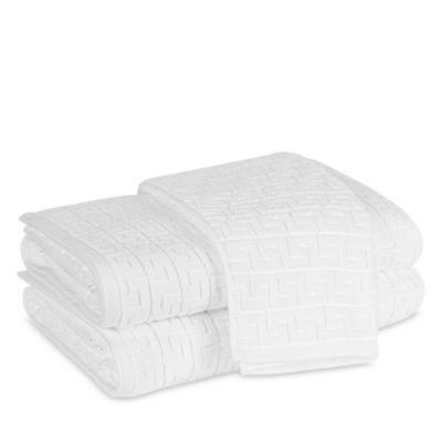 Athena Cotton Sculpted Greek Key Bath Towel