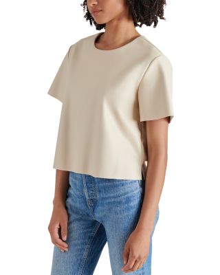 Ezra Faux Leather Top