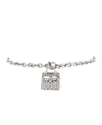 Pre-Owned HERMÈS - Small Amulettes Kelly Bracelet 18K White Gold and Diamonds