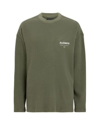ALLSAINTS Crypt Long Sleeve Waffle Crew | Bloomingdale's