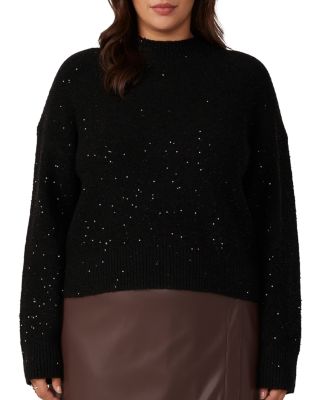 Estelle Plus - Night Sparkle Knit Sweater